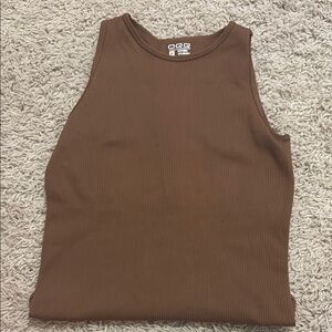 Brown Sleeveless body suit